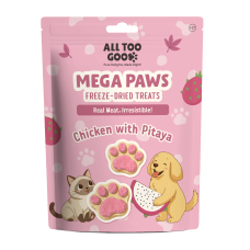 All Too Good Mega Paws Freeze-Dried Treats Chic w/Pitaya 54g, ATG-MG-107, cat Treats, All Too Good, cat Food, catsmart, Food, Treats